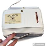 Buxton Womens Leather Wallet Purse Crossbody Handbag Clutch White Photo 12