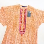 Tuckernuck Ro’s Garden Embroidered Kurta Long Kurta Midi Maxi Dress Badami Orange Cotton Photo 5