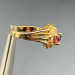 Gift For Mom Avon Gold Tone Brooch Pin And Ring Heart Shape “I Love You Mother” Photo 6