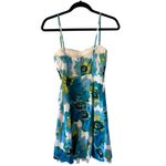 City Triangles ‎ Floral Sundress Blue Yellow Milk Maid Fairycore Vintage SZ 3 Photo 1