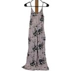 American Eagle  Lavender Floral Sleeveless Wide‎ Leg Jumpsuit Size S Photo 5