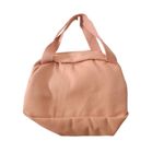 Sanrio My Melody Pink Plush Mini Canvas Tote Bag with Pearl Zipper Accent Photo 1