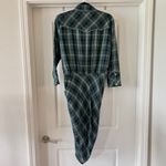 Veronica Beard 692  Sierra Dress - Green Silver Color Green Blue Silver Size 8 Photo 7