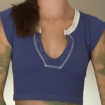 Urban Outfitters Blue  Top crop Photo 1