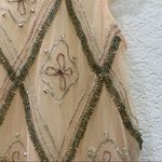 Free People  Holiday to India Peach Mesh Beaded Top Photo 8