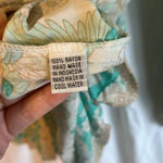 The Fox and the Mermaid Calista V Neck Tassel Floral Printed Mini Dress Blue Size M Photo 9