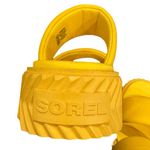 Sorel ONAT Streetworks Slide Platform Slide Flat Sandal Yellow Size 9.5 Photo 8