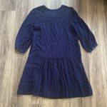 Anthropologie  Deep Blue Embroidered Dress Dubois Embroidered Navy Mini Dress 4 Photo 3