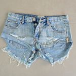 One Teaspoon Bandits Distressed High Rise Women Shorts Photo 1