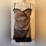 Bebe 2B  Brown Satin strapless Dress small Photo 8