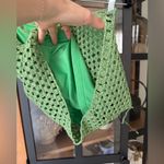 White Fox Boutique White Fox Skirt no more lies metallic mermaid core tie open back crochet knit Photo 6