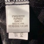 Self Esteem Satin shiny Faux wrap black leopard top Blouse S Photo 5