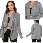 Nike yoga grey draped cardigan sweater small Photo 9