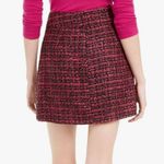 Maison Jules  NWT Pink Black Tweed Metallic Mini Skirt Photo 1