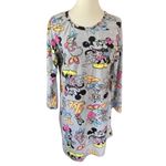 Disney  Long Sleeve Gray Pajama Shirt Size Large Photo 6
