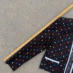 Vintage 80s Sabino Colorful Polka Dot Puff Sleeve Open Front Blazer Jacket NWT 6 Black Photo 9