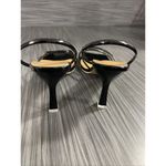 Womens 8.5 M Galvin Heeled Sandal Straps Black Block Heel Square Toe S Photo 2