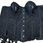 Top Drawer Black Mesh Lace Corset Top Sexy Romantic Burlesque Costume Size 5XL Photo 1