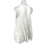 Urban Outfitters  Maisy White Sleeveless Ruffle Racerback Mini Tank Shift Dress M Photo 1