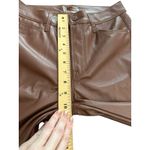 MOTHER THE MID RISE DAZZLER ANKLE Pants Size 27 Brown Faux Leather New #X1 Photo 11