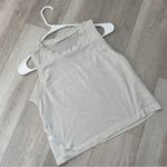 Lululemon Muscle Tank breeze by crop womens Gray (size 6) workout activewear gym Photo 2