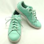 Adidas  Neo Mint Green Leather Sneaker Photo 0