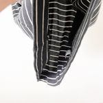 Marine layer  Gemma Stripe Shirt Dress in Black & Taupe Photo 6