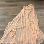 $495 NWT Caroline Constas HERA Maxi Skirt Cover up in Pink Peach Size XS Photo 6