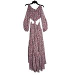MISA Los Angeles  Floral Print Cold Shoulder Cutout Maxi Dress XS‼️SAMPLE DRESS‼️ Photo 2