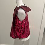 Anthropologie NWT Petite Maeve Sequin Tie Shoulder Top Sz LP Photo 5