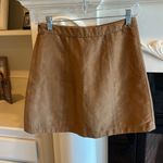 Hollister Faux Suede Skirt Mini Warm Tan Womens 3 Lace Up Rodeo Wedtern Photo 3