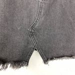 Madewell  Rigid Denim A-Line Mini Skirt Cutout Edition Lunar Wash Black Size 31 Photo 9