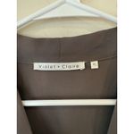 Violet+Claire Violet and Clare Woman's Small Gray Long Sleeved High-Low button up blouse top Photo 2