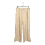 Paige  Kara Knit Light Tan Wide-Leg Pants Photo 1