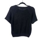 Eloquii  Knit Crop Top Short Sleeve Ribbed Hem and Cuffs Round Neck 14 16 Black Photo 9