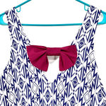 Everly  Size‎ Large blue white dress purple pink bow sleeveless tank minidress Photo 2