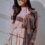 Silk Ellie Makir 100% Silk Printed Floral Midi Dress Medium Green Photo 9