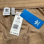 Adidas Originals Track Pants Womens 3X Athletic Nylon Snap Leg Joggers Tan NEW Photo 10