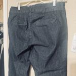 Anne Klein Ann Klein denim trouser pants jeans gold buttons military sz 12 stretch hi-rise Photo 5