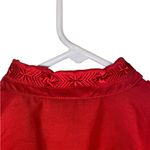 Vintage Separate Issue Christmas Red Embroidered Button Up Shirt Holiday Western Size 10 Photo 4