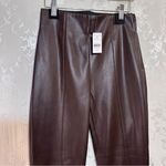 Ann Taylor  Women's Brown Leather Pants NWT Photo 1