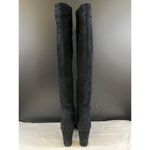 Nine West Snowfall Womens Black Leather Over The Knee Boots Size 9M SKU 6522 Photo 3