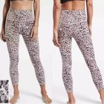 Athleta  Elation Textured 7/8 Tight Legging Meadow Decadent Chocolate Sz S EUC Photo 1