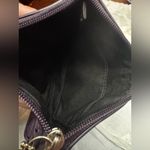 Coach Vintage  Signature Canvas & Leather C Logo Medium Wristlet In Grape Purple Photo 6