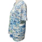 Reel Legends Blue, White & Green Print Short Sleeve V-Neck T-Shirt Size Large Photo 3