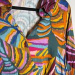 Haute Hippie  multicolor collared cropped blouse Photo 1