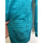 Old Navy  Hoodie Womens Large Blue Teal Heather Active Go-Dry Thumbholes Thin Photo 3