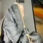 Michael Kors Weston Black Leather Shoulder Satchel Zip Up Tassel Handbag Photo 11