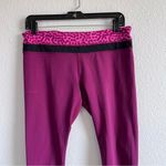 Lululemon Dashing Purple Ace Spot Magenta Run Inspire Crop II Leggings Photo 4
