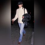 Woolrich VTG  100% Cotton Heavy Cable Knit Turtleneck Sweater Oatmeal Photo 2